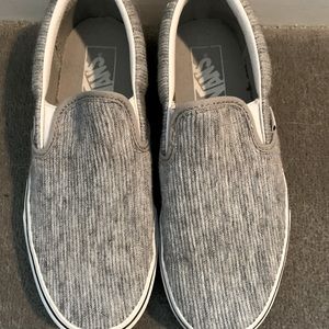 Grey corduroy Vans - Size 7